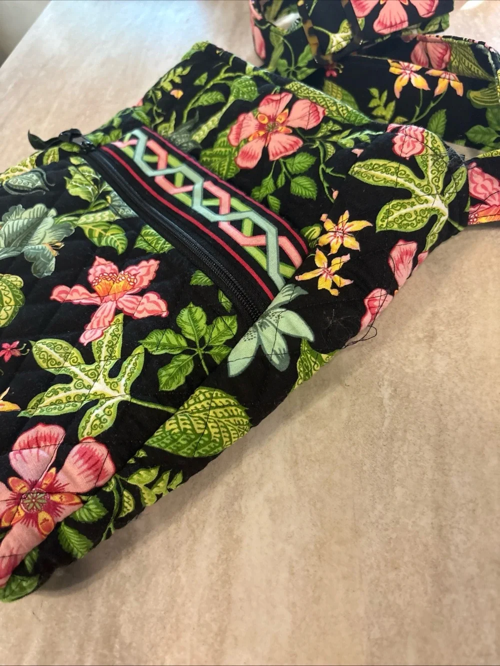 Vera Bradley Hipster Crossbody Bag Purse in Retired Botanica Pattern- Vintage